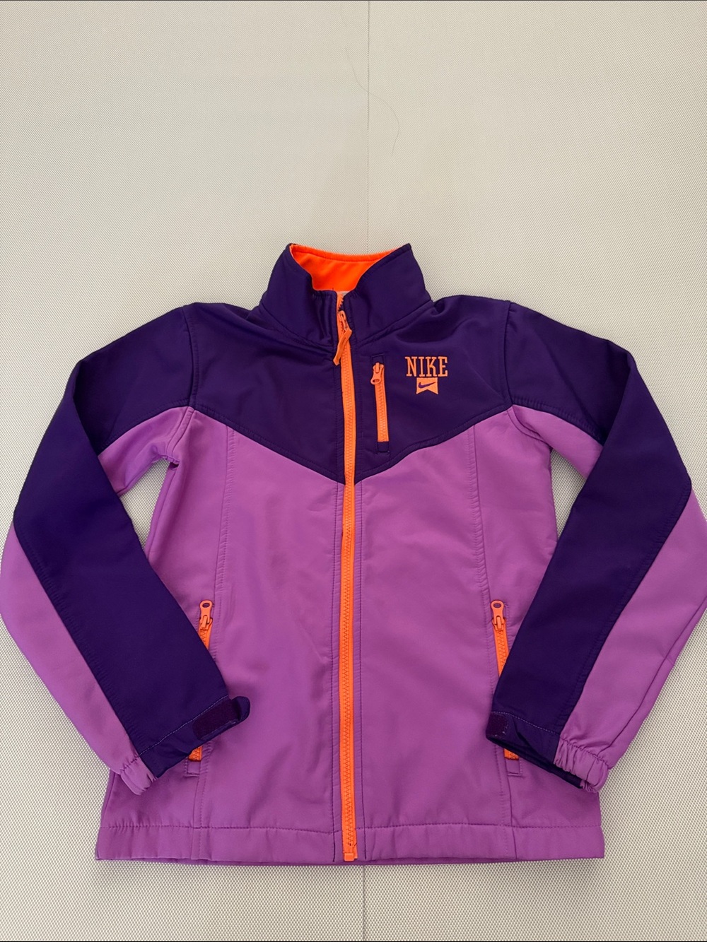 Nike Girls' Purple & Lavender Jacket with Orange Accents -( see pictures)